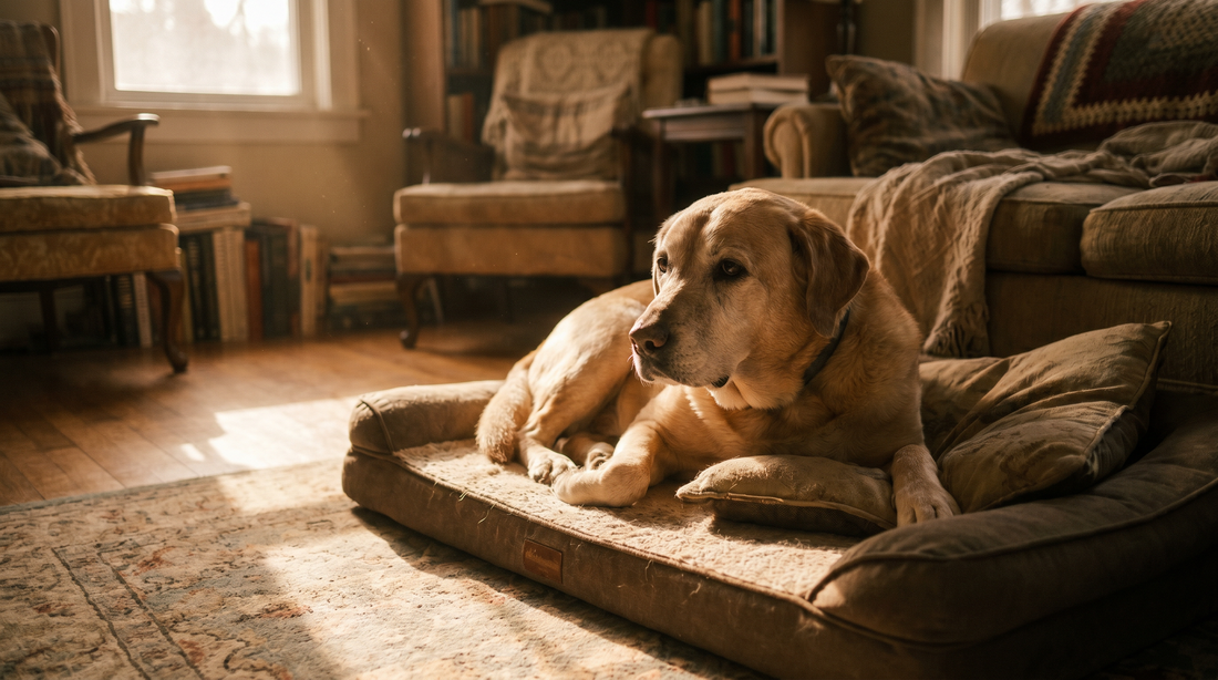 The Anxious Senior Dog: When Pain Hides Behind the Behavior