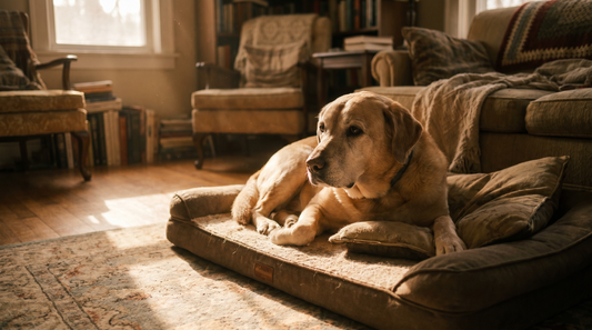 The Anxious Senior Dog: When Pain Hides Behind the Behavior