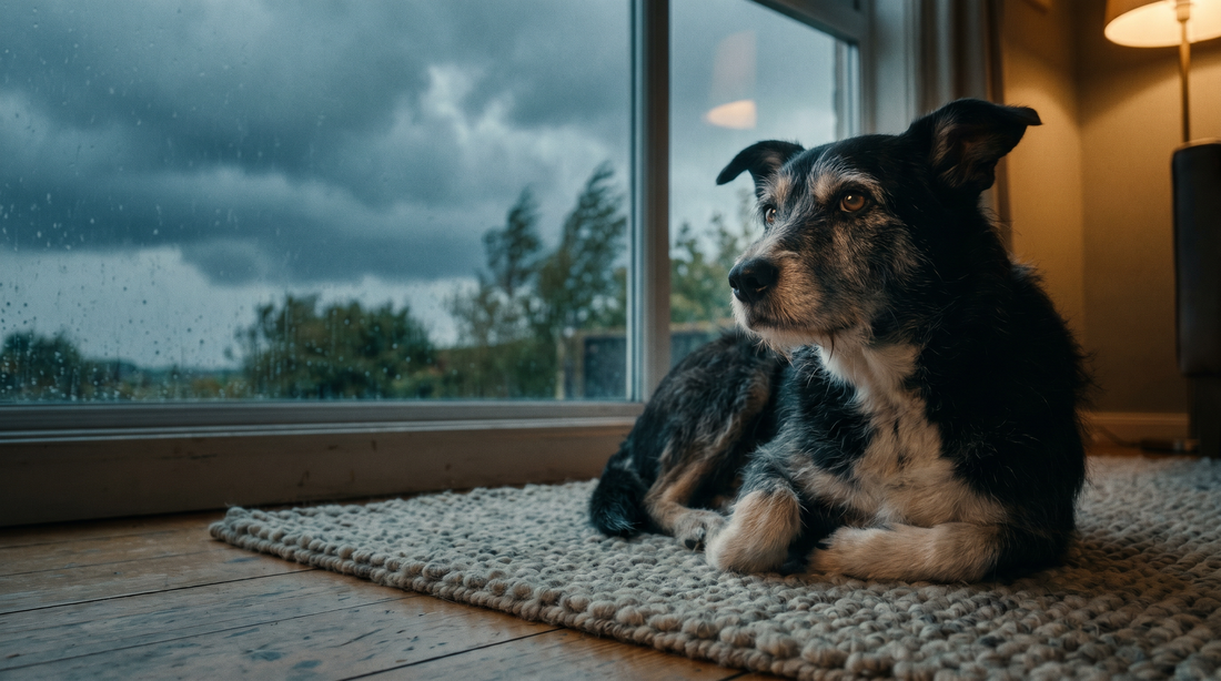 What Actually Helps a Dog Who's Scared of Thunderstorms